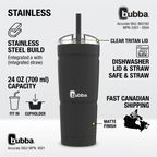 bubba Envy S 24 oz stainless steel tumbler in Licorice — additional product view